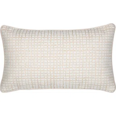 Elaine Smith Scala Crema Croc-inspired Cut Velvet Chenille Indoor & Outdoor Woven Accent Pillow & In In Neutral