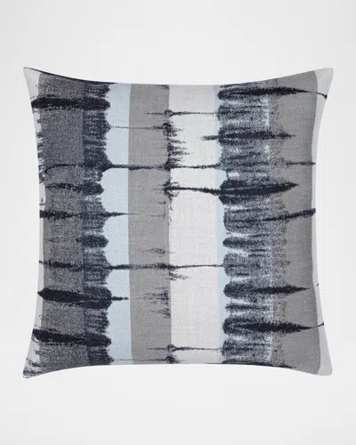 Elaine Smith Shibori Indoor/outdoor Pillow, 20" Square In Blue