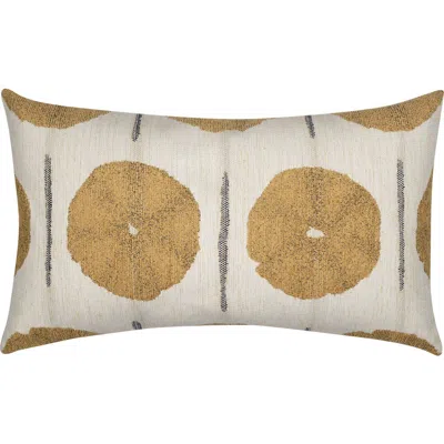 Elaine Smith Solstice Jacquard Indoor & Outdoor Woven Accent Pillow In Gold