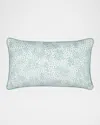 Elaine Smith Speckle Surf With Chenille Dots Indoor & Outdoor Woven Accent Pillow
