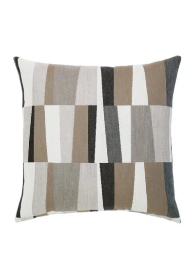 Elaine Smith Strata Grigio Indoor & Outdoor Woven Accent Pillow