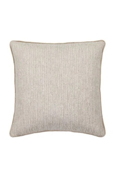 Elaine Smith Sumptuous Fawn Soft Chenille Fringed Indoor & Outdoor Woven Accent Pillow