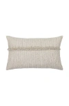 Elaine Smith Sumptuous Fawn Soft Chenille Fringed Indoor & Outdoor Woven Accent Pillow