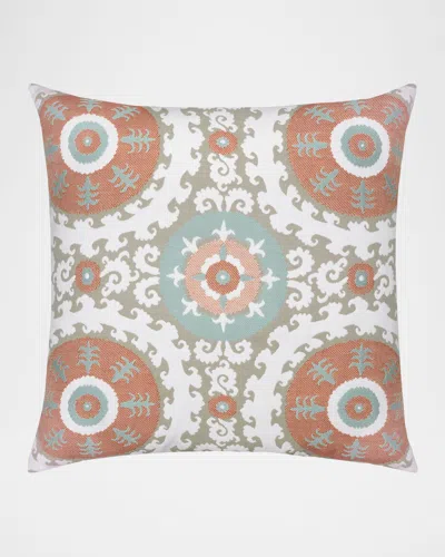 Elaine Smith Suzani Oasis Indoor/outdoor Pillow, 22" Square
