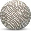 Elaine Smith Thumbprint Indoor & Outdoor Woven Accent Orb Pillow In Brown