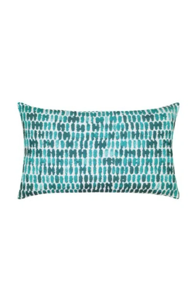 Elaine Smith Thumbprint Indoor & Outdoor Woven Accent Pillow In Blue