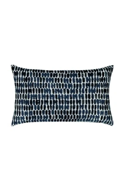 Elaine Smith Thumbprint Indoor & Outdoor Woven Accent Pillow In Purple