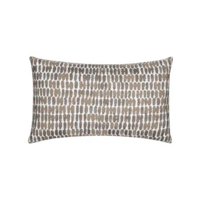 Elaine Smith Thumbprint Indoor & Outdoor Woven Accent Pillow In Brown