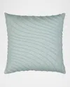 Elaine Smith Tidal Glacier Hand Pleated Indoor & Outdoor Woven Accent Pillow