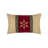 Elaine Smith Tradition Gold Handmade Indoor & Outdoor Woven Accent Holiday Pillow In Neutral