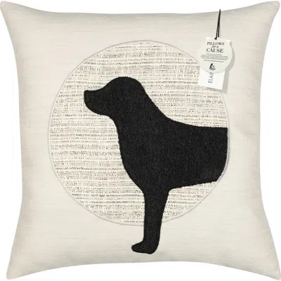 Elaine Smith Unconditional Woof (head) Handmade Terry Indoor/outdoor Pillow