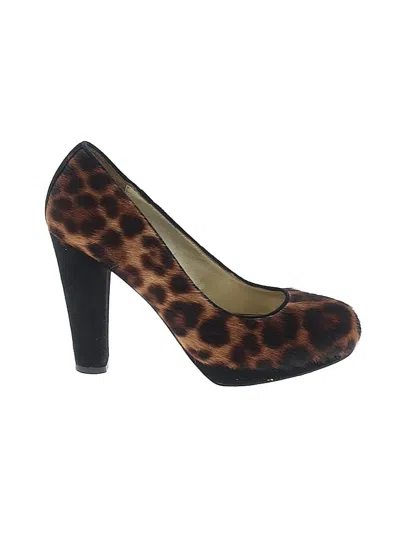 Pre-owned Elaine Turner Heels In Brown