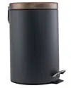 Elama 1-gallon Trash Can In Black