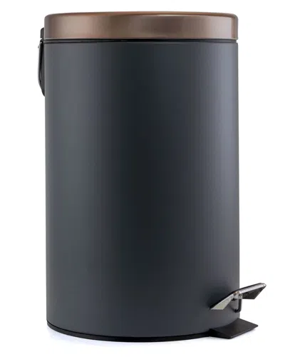Elama 12 Quart Stylish Grey And Copper Soft Pedal Office
