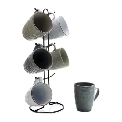 Elama 12oz 6-pc. Stoneware Dinnerware Set In Multi