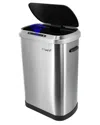 Elama 13 Gallon Automatic Sensor Hands Free Trash Can In Silver