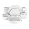 Elama 18-pc. Porcelain Dinnerware Set In White