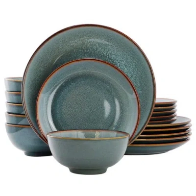 ELAMA ELAMA 18 PIECE STONEWARE DINNERWARE SET