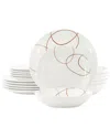 Elama 18pc Dinnerware Set In Multi