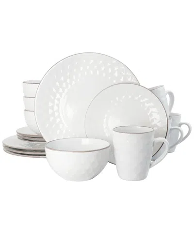 Elama 3-tier Medici Pearl 16pc Dinnerware Set