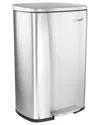 Elama 50l Rectangular Stainless Steel Step Trash Bin