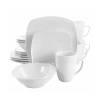 Elama Bishop 16-pc. Porcelain Dinnerware Set In White