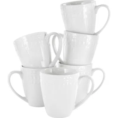 ELAMA ELAMA CARA 6 PIECE 10 OUNCE PORCELAIN CUP SET