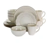 Elama Contessa 16-pc. Stoneware Dinnerware Set In White