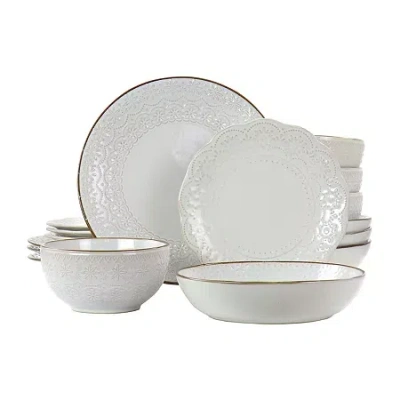ELAMA COUNTESS 16-PC. STONEWARE DINNERWARE SET