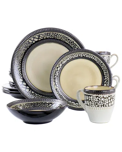ELAMA ELAMA DESERT SAND 16PC STONEWARE DINNERWARE SET