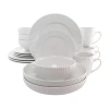 Elama Elle 18-pc. Dinnerware Set In White