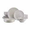 Elama Emilia 16-pc. Stoneware Dinnerware Set In Gray