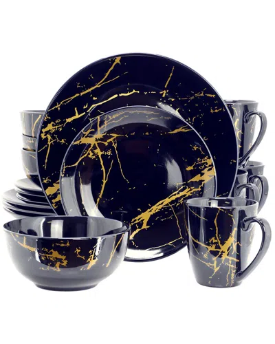 ELAMA ELAMA FINE MARBLE 16PC CERAMIC DINNERWARE SET