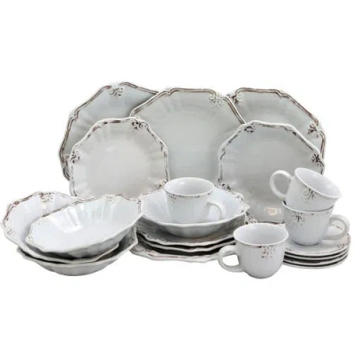 ELAMA ELAMA FLEUR DE LYS 20-PIECE DINNERWARE SET