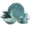 Elama Fleur De Lys 20-piece Dinnerware Set, Service For 4