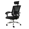 Elama Full Back Mesh Adjustable Office Chair With Headrest In Black In Black