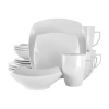 Elama Hayes 16-pc. Porcelain Dinnerware Set In White