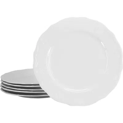ELAMA ELAMA HENRYI 6 PIECE 10.6 INCH PORCELAIN DINNER PLATE SET
