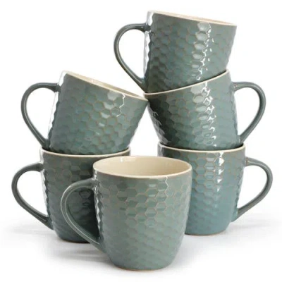 ELAMA ELAMA HONEYCOMB 6 PIECE 15 OZ. MUG SET