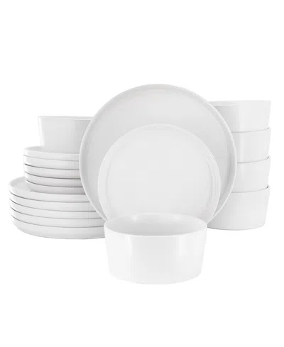 Elama Josh 18-pc. Dinnerware Set, Service For 6 In White