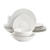 Elama Kate 16-pc. Porcelain Dinnerware Set In White