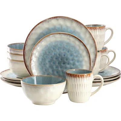 ELAMA ELAMA LEANN 16 PIECE STONEWARE DINNERWARE SET