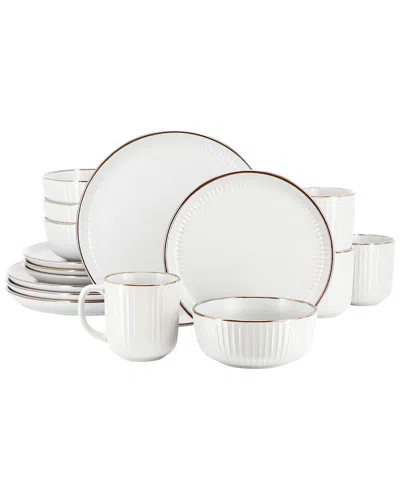 Elama Leo 16pc Stoneware Dinnerware Set