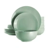Elama Luna 18-pc. Porcelain Dinnerware Set In Green