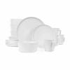 Elama Luxmatte 16-pc. Stoneware Dinnerware Set In White