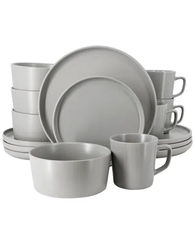 ELAMA ELAMA LUXMATTE LIGHT GREY 16PC DINNERWARE SET