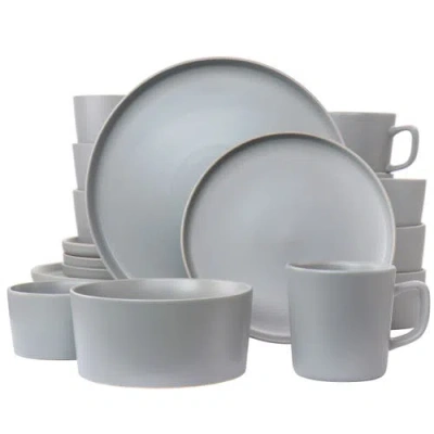 ELAMA ELAMA LUXMATTE LIGHT GREY 20 PIECE DINNERWARE SET