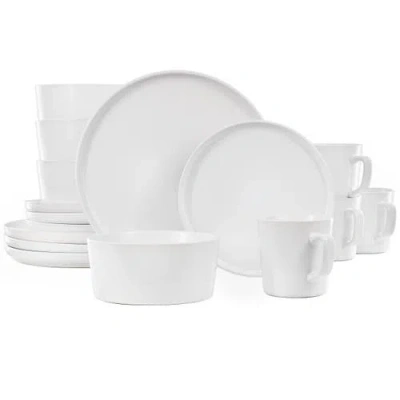 ELAMA ELAMA LUXMATTE WHITE 16 PIECE DINNERWARE SET