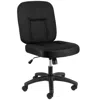 Elama Mid Back Adjustable Fabric Office Chair In Black In Black
