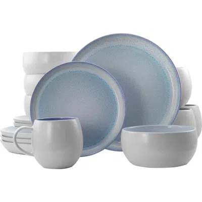 ELAMA ELAMA MOCHA 16 PIECE STONEWARE DINNERWARE SET